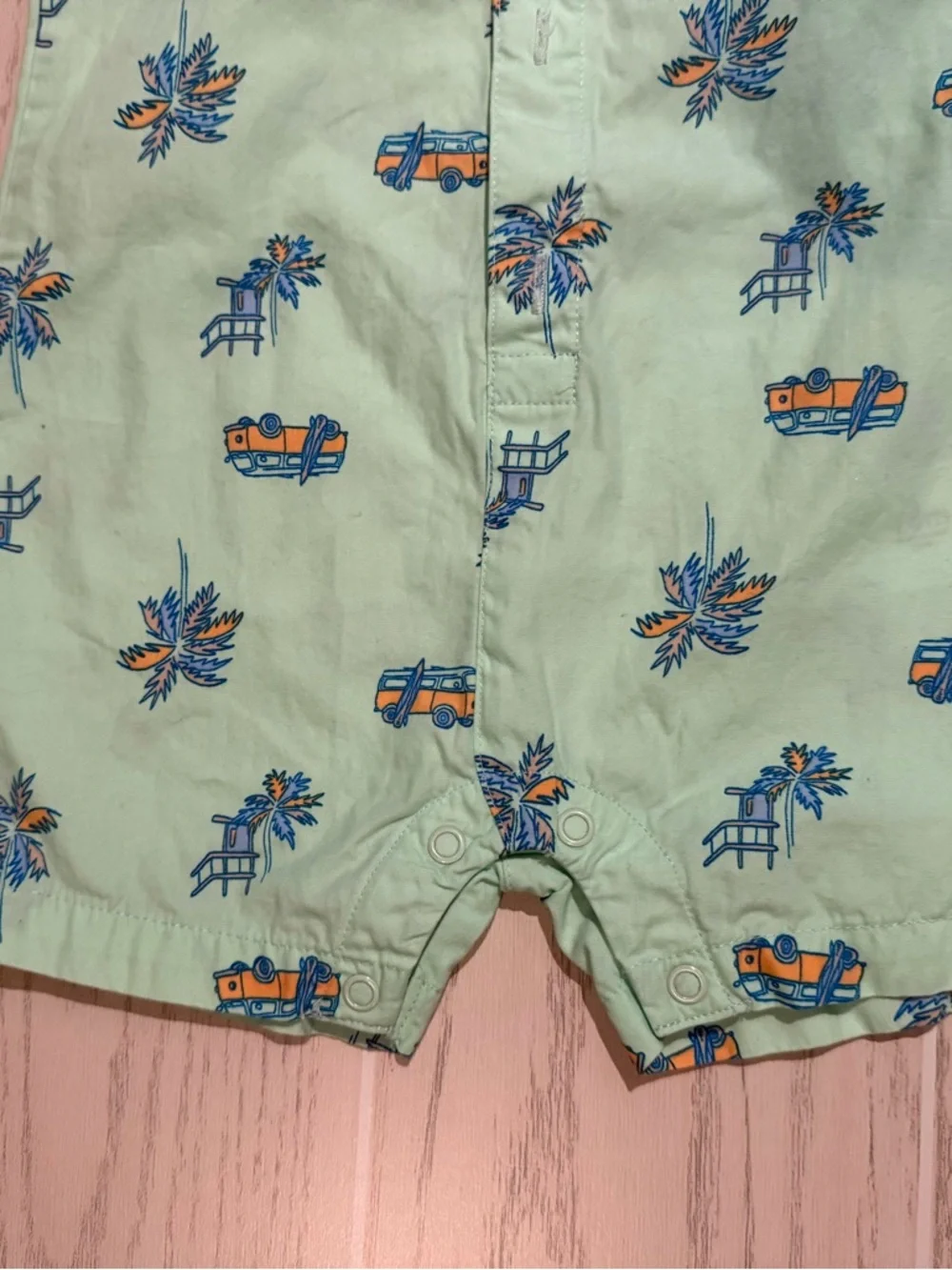 Carter’s‎ Baby Boy 18M Romper Bundle 2 Shortall Outfits Shark Tropical EUC
